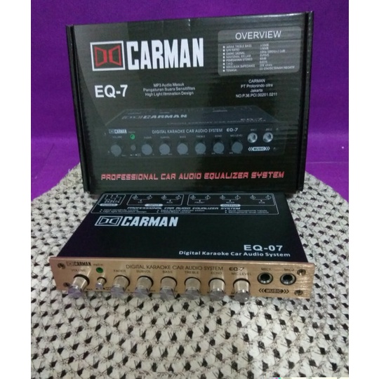 PARAMETRIK EQUALIZER KARAOKE CARMAN EQ7
