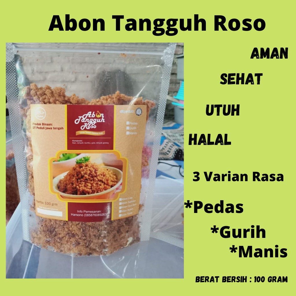 

Abon Ikan Lele Makanan Instan Siap Saji Rasa yang Enak dengan Tiga Varian Rasa Gurih, Pedas, Manis