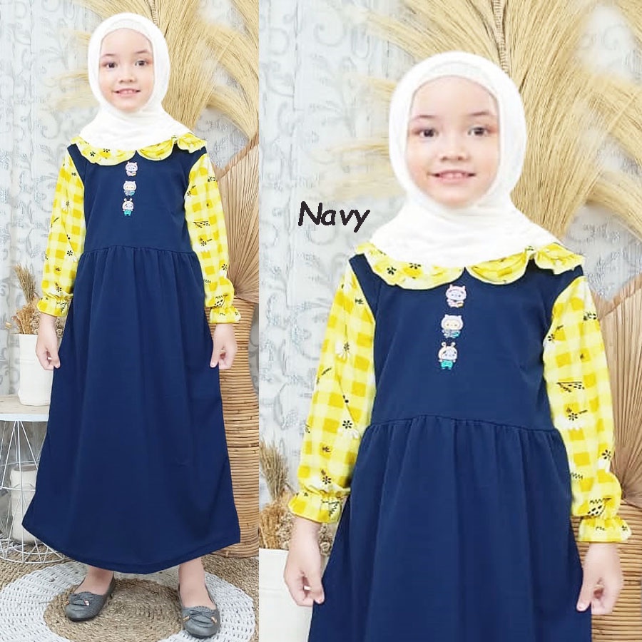 GAMIS RAYYA DRESS ANAK 3-12Tahun GL FASHION