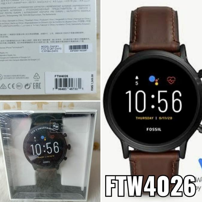 fossil smartwatch gen 5 jam tangan pria FOSSIL FTW4026 original