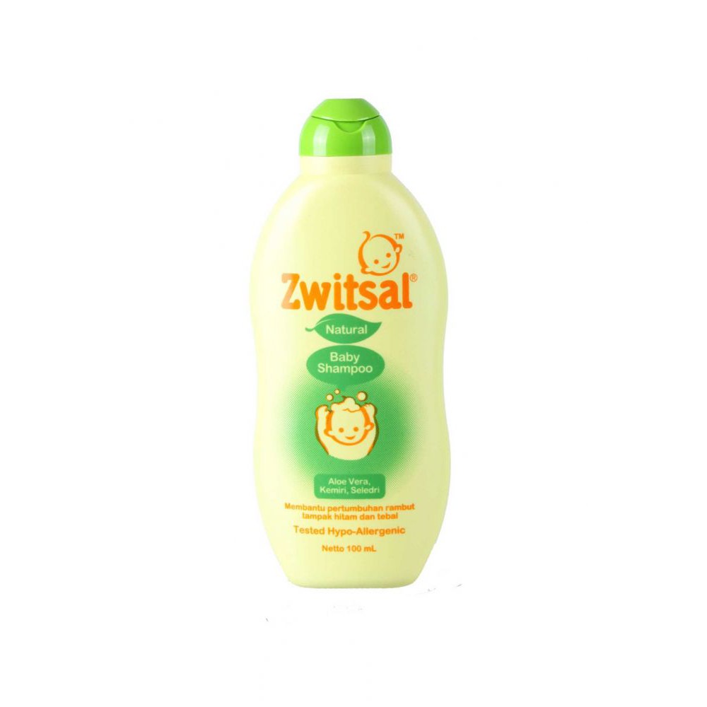 Zwitsal Baby Shampoo Natural Aloe Vera Kemiri Seledri 100 ml