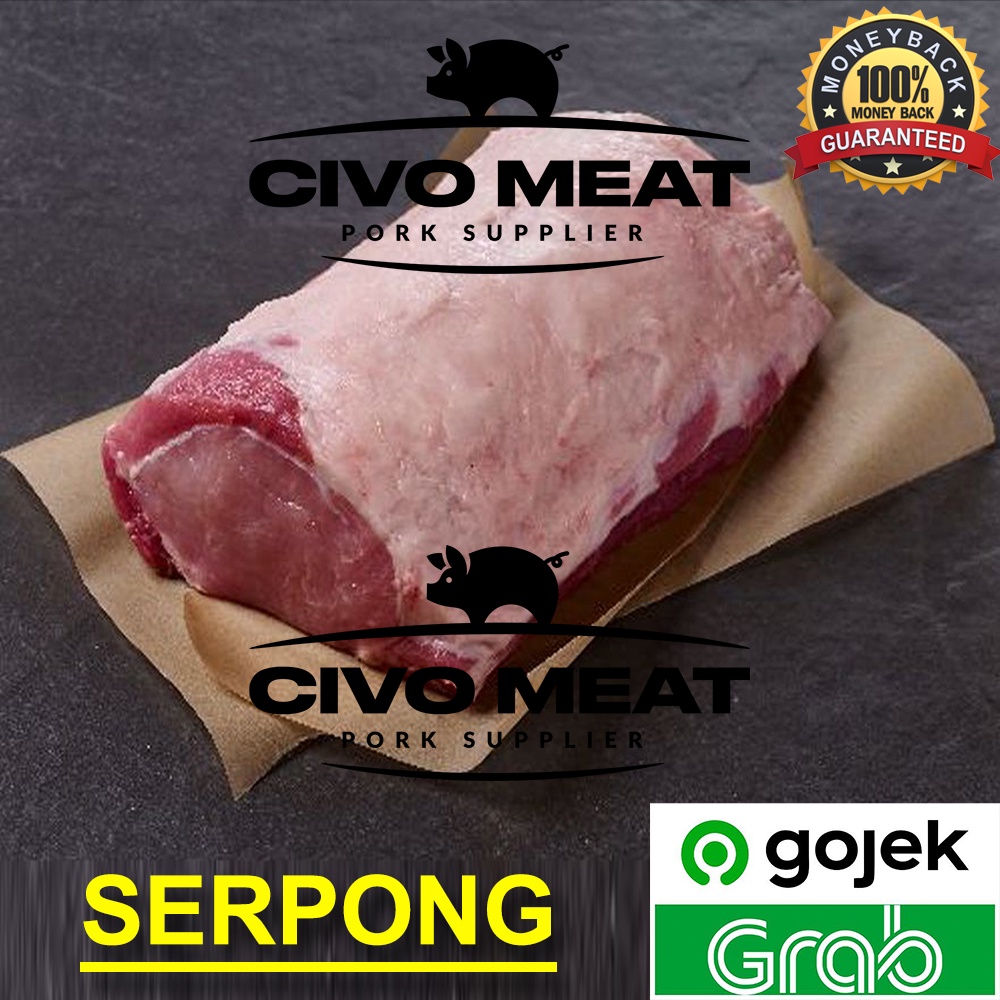 

KARBONAT Babi / Pork Sirloin / Loin mentah Tanpa Kulit 1kg