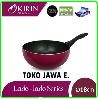 Jual KIRIN MARBLE FRYPAN DEEP 18 CM LADO LADO SERIES - KUALITAS PREMIUM