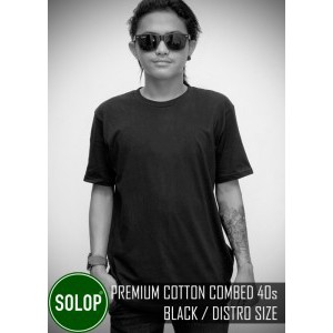Kaos SOLOP 40s Hitam