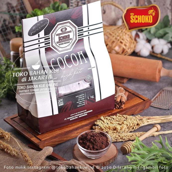 

TERBARU Schoko Cokelat Bubuk BP 19/21 1kg Coklat Murni Pure Cocoa Powder Cacao Ready Stok
