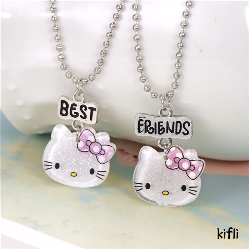 Lucu Hello Kitty,Buddy Pendant Baru,Gadis Hati Kalung Versi,Korea Aksesoris Populer