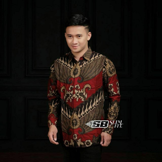 Kemeja Batik Pria Lengan Panjang Size M L Xl Xxl