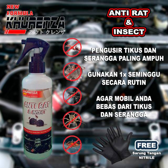 [COD]Cairan Pengusir Tikus dan serangga Ampuh Dikap Mobil Anti Rat &amp; Insect Khurenza