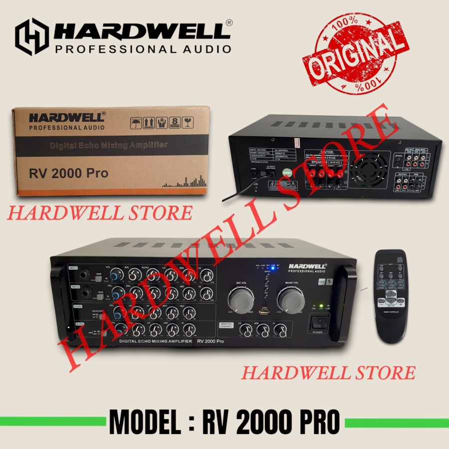 Power Amplifier HARDWELL RV 2000 ORIGINAL Ampli Karaoke