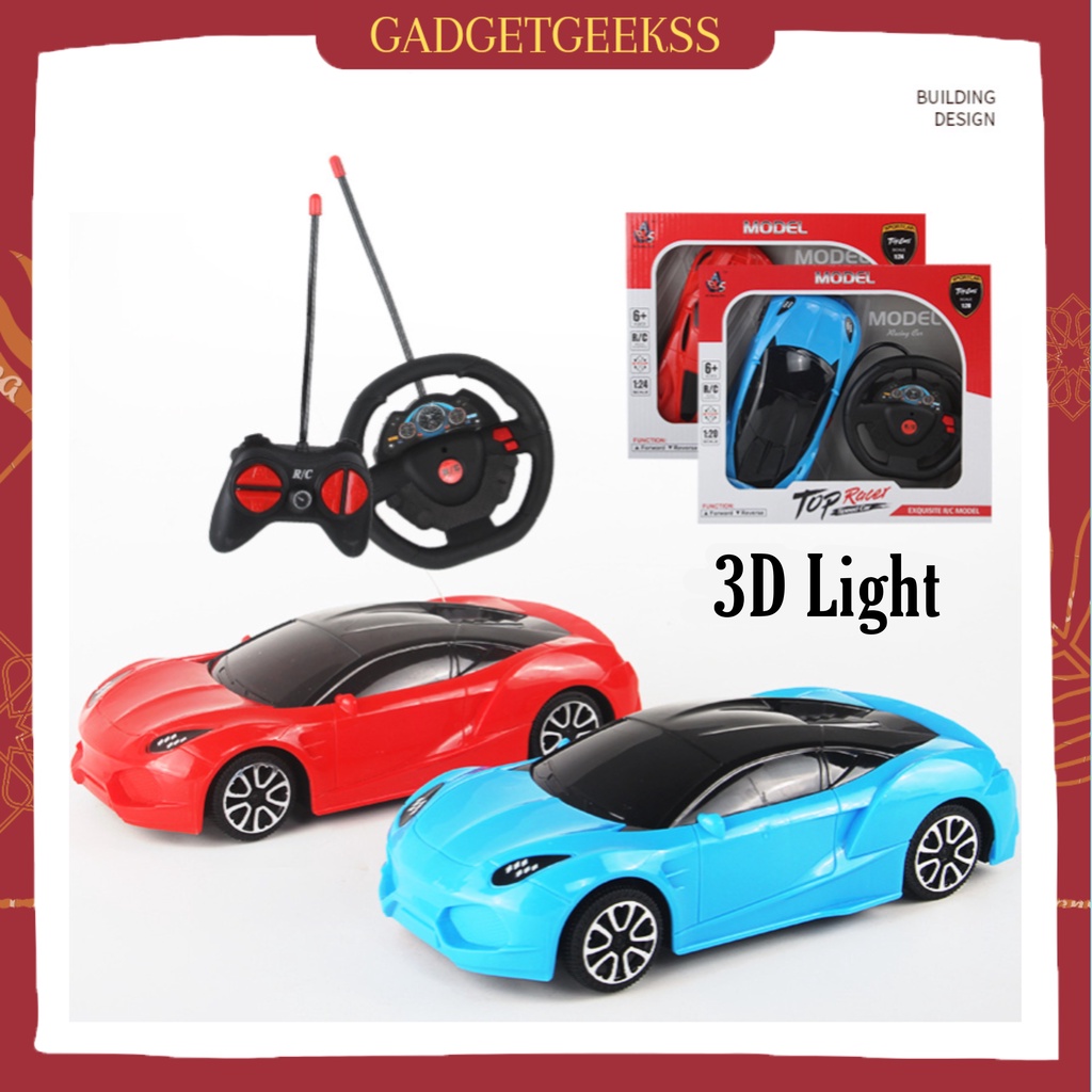 Mainan Mobil Remote Control 3D Light Setir Mobil Remote Control Mobil Racer Mobil Drift