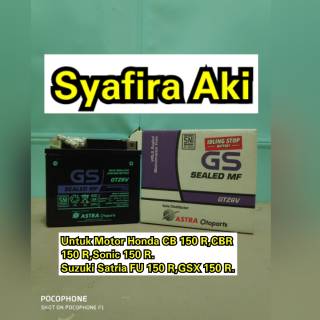 Aki Motor Vario125 150 Satria Fu Cb150R GS MF GTZ6V 5Ah Aki Motor Vario125 150 Satria Fu Cb150R GS MF GTZ6V 5Ah