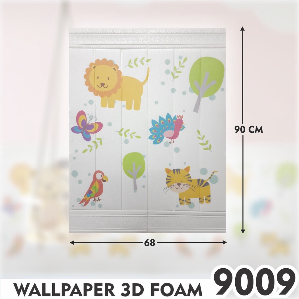 COD WALLPAPER 3D FOAM BRICKFOAM ELEGAN MAOULDING FOAM TERBARU HIASAN DINDING 70CM X 90C 3D Wallpaper Dinding Kotak Foam Motif Ukuran 70cmX70cm Waterproof Sticker kamar anak