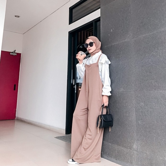 ALBANI LOOSE OVERALL - PAKAIAN WANITA - BAJU OVERALL PANJANG - BAJU KEKINIAN TERBARU