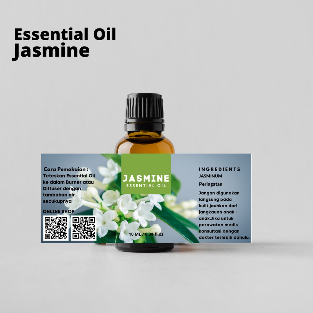 Pengharum ruangan minyak esensial oil burner / Aromaterapi / Minyak Atsiri Jasmine / Melati