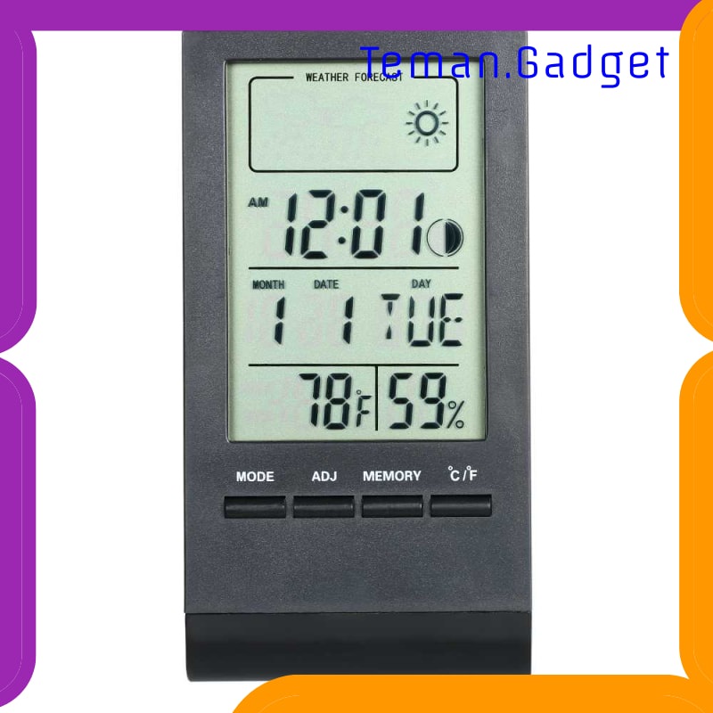 TG-FE124 KKMOON JAM MINI DIGITAL THERMOMETER HYGROMETER WEATHER STATION - CX220