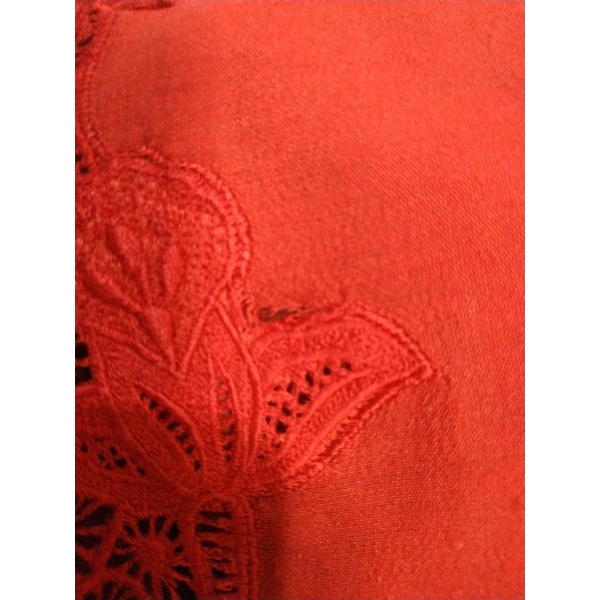 kebaya pengantin merah