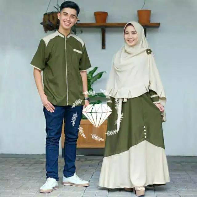 COUPLE DRESS FASHION MUSLIM TERBARU  2pcs / SAMAWA COUPLE / BAJU GAMIS WANITA TERBARU