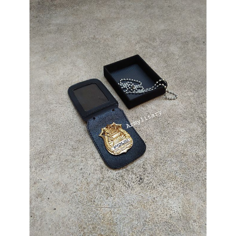 Kalung id card dan logo kesatuan holder