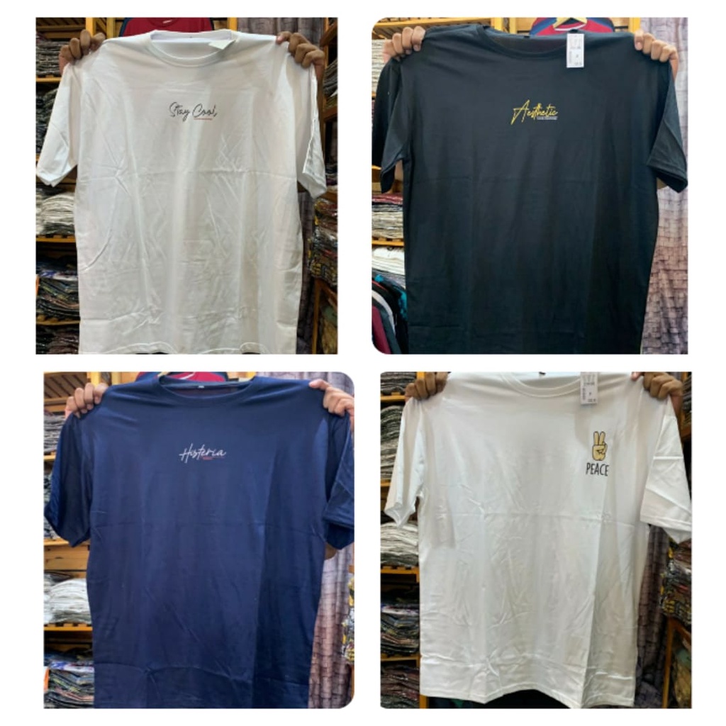 Kaos 3XL 100 Ribu / Kaos Jumbo 3XL 100 Ribu /Kaos Big Size Pria Dan Wanita Random Motif Dan Warna