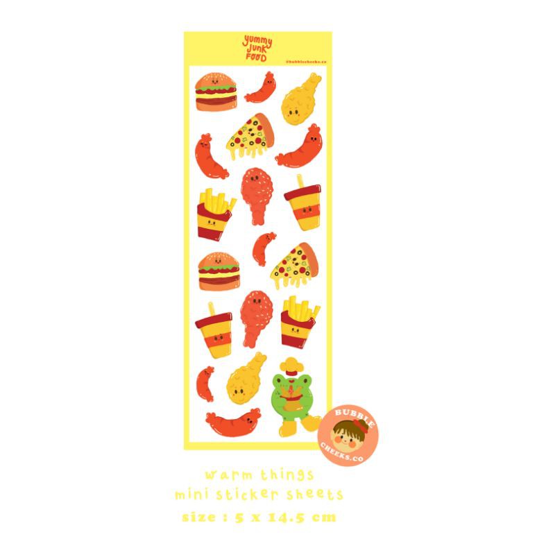 sticker sheets junk food korean style bubblecheeks.co