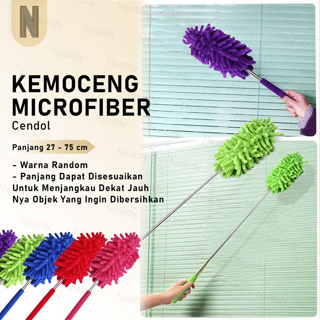 Kemoceng Microfiber Cendol Panjang Pendek Extendable Kain Lap Tangan Cendol Hand Towel Microfiber Karakter