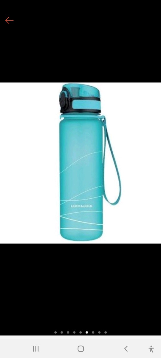 Lock&lock Water Bottle One Touch Cap 600ml - Hlc951blu - Hlc951grn - Hlc951pik - Botol Minum - Botol