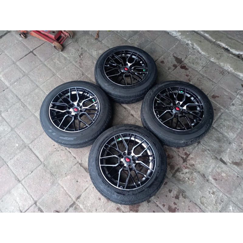 VELG MOBIL BEKAS VOSSEN RING 15 + BAN DUNLOP BISA BUAT AVANZA XENIA BRIO AGYA AYLA KARIMUN VIOS