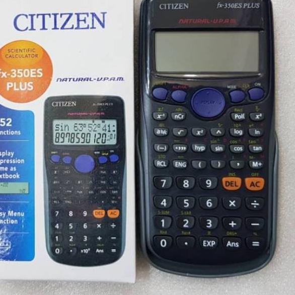 

New Kalkulator Scientific Citizen FX 350ES PLUS Komplit 252 functions CT 350 ES PLUS Citizen Fx 350 Es ~
