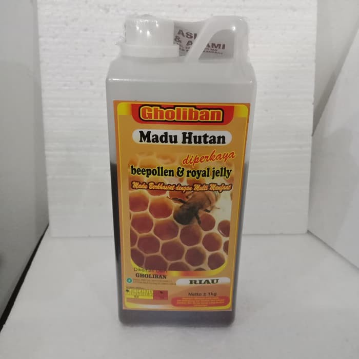 

Madu Hutan RIAU GHOLIBAN 1 Kg 1kg plus Bee Pollen dan Royal Jelly