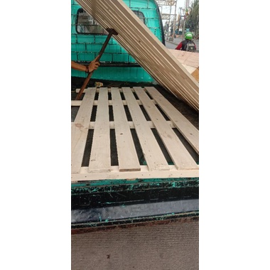 pallet dipan kayu jati belanda 140
