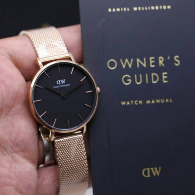 JAM TANGAN CEWEK/WANITA DW RANTAI PASIR ROSE GOLD KW SUPER TAHAN AIR ELEGANT HARGA BERSAHABAT...