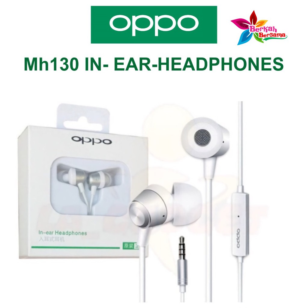 MH130 Headsfree Headset earphone Hf oppo original 100% F9 a5s A5 a9 a12 a53 a52 a92 2020 BB2658