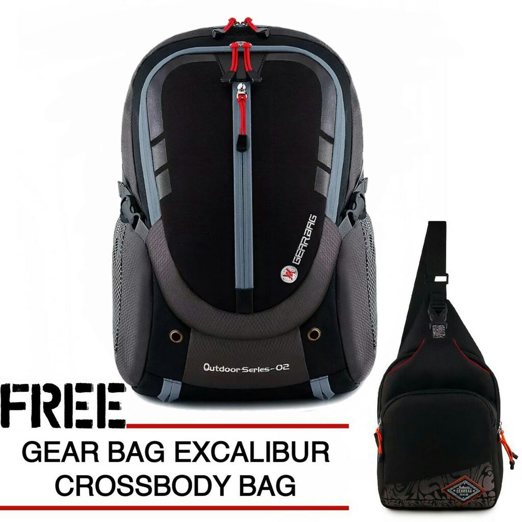 Tas Ransel Gear bag Free Raincover and Eternity Crossbody Bag