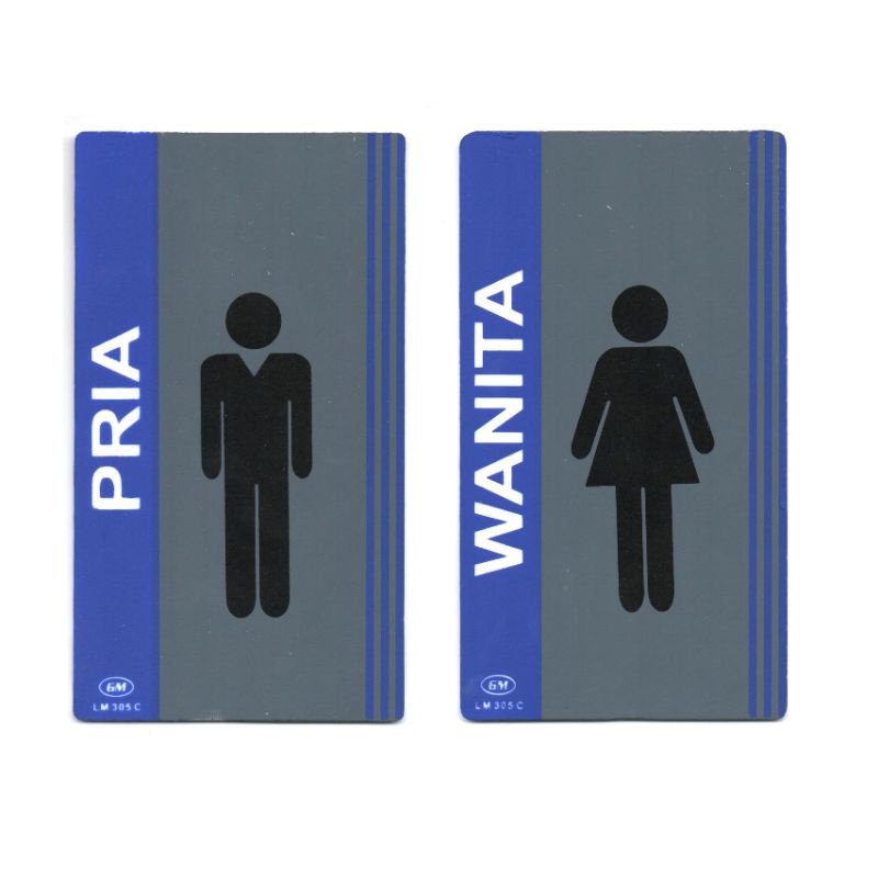 

Papan Tanda / Sign Board / Label Acrylic PRIA & WANITA LM 305 C