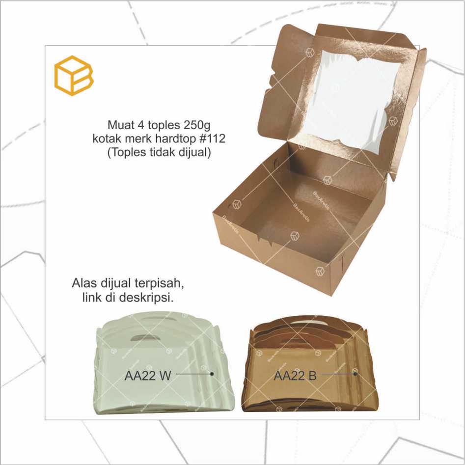 Cake Box, Dus, Kotak, Packaging, Kotak Kue, Multipurpose Box, Gift Box | 32208 BROWN (10pc)