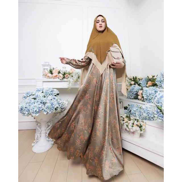 Annisa Syar'i by ASM set khimar | gamis butik|gamis premium