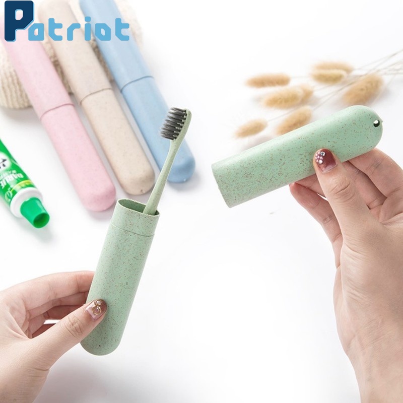 1pc Portable Dust-proof Tooth Brushes Box for Traveling, Camping, Business Trip, Home, School