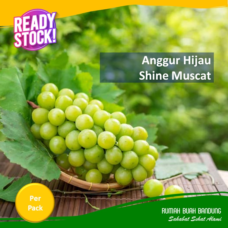 Buah Anggur Hijau Shine Muscat 250 gram