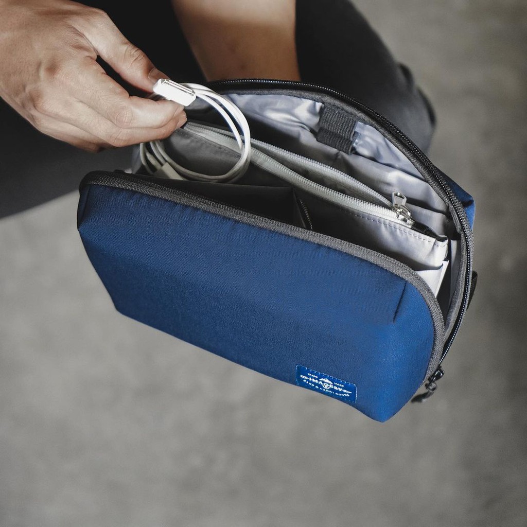 Clutch Pria wanita Boulder Dopp Kit Pouch - Navy