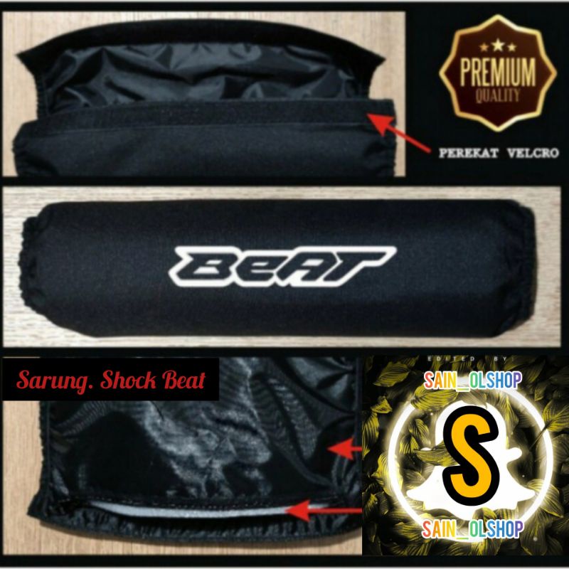 Sarung shockbreaker sarung shock belakang motor Cover shockbreaker Beat/Scoopy/Mio/Vario polyester