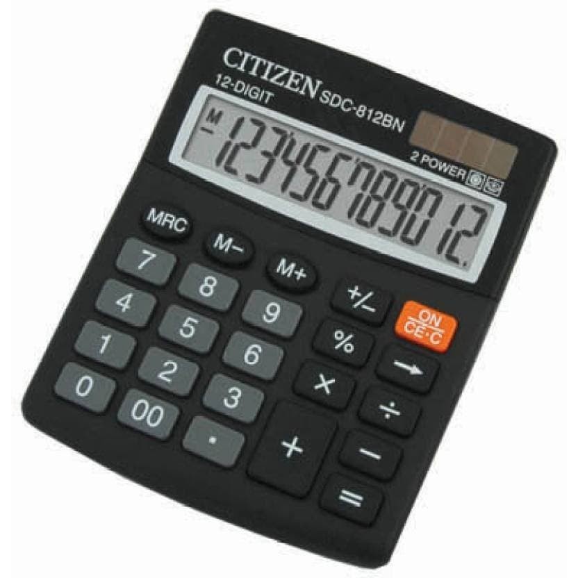 Kalkulator Citizen type CT812-BN - Calculator Citizen 12 Digit / Kalkulator Murah