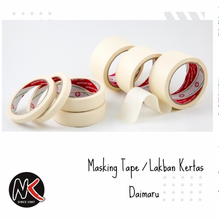 

Hemat Masking Tape / Lakban Kertas Daimaru 2 Inch / 48Mm X 21Meter Hot Sale