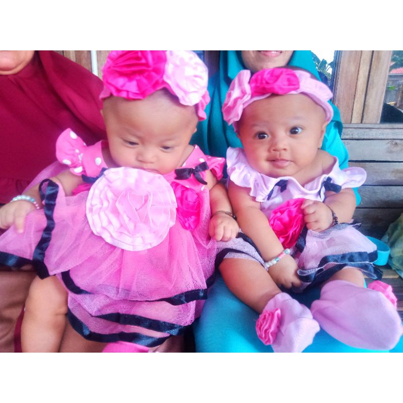 SETELAN BAJU ROMPER BAYI PEREMPUAN 0-12 BULAN / SET JUMPER ROK TUTU FREE BANDO JILL POLKADOT / SETELAN BAJU BAYI CEWEK LUCU / DRESS TUTU FLOWER BAYI /JUMPER TUTU BAYI FREE SEPATU BANDO