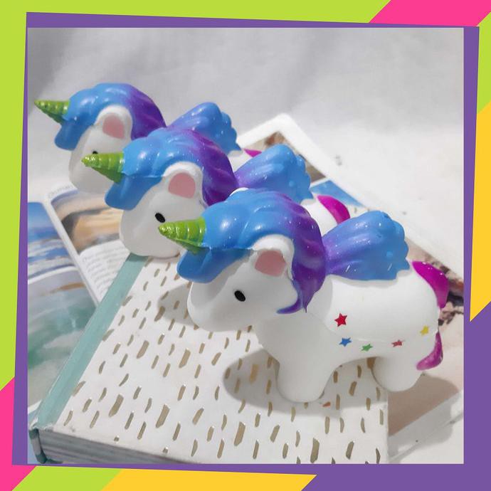 Star 912 Mainan Anak Sequisi Unicorn / Terlaris Squishy Unicorn Hemat