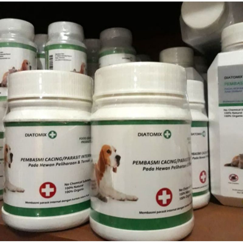 diatomix obat cacing 100gr - diatomix pembasmi cacing - kucing dan anjing