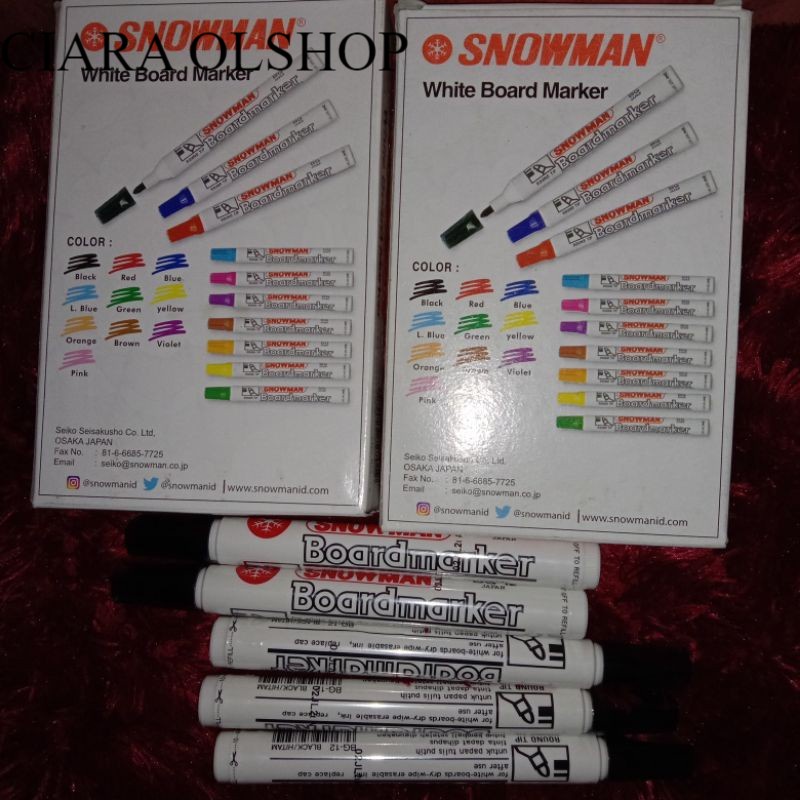 

SPIDOL SENOMAN WHITE BOARD MARKER ORIGINAL/1PAK ISI 12 PCS