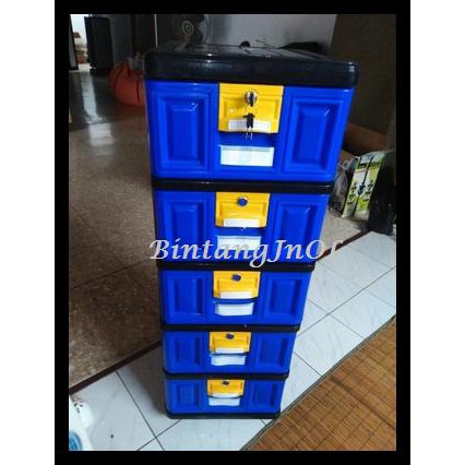 Lemari Plastik Napolly 5 Susun 5 Laci
