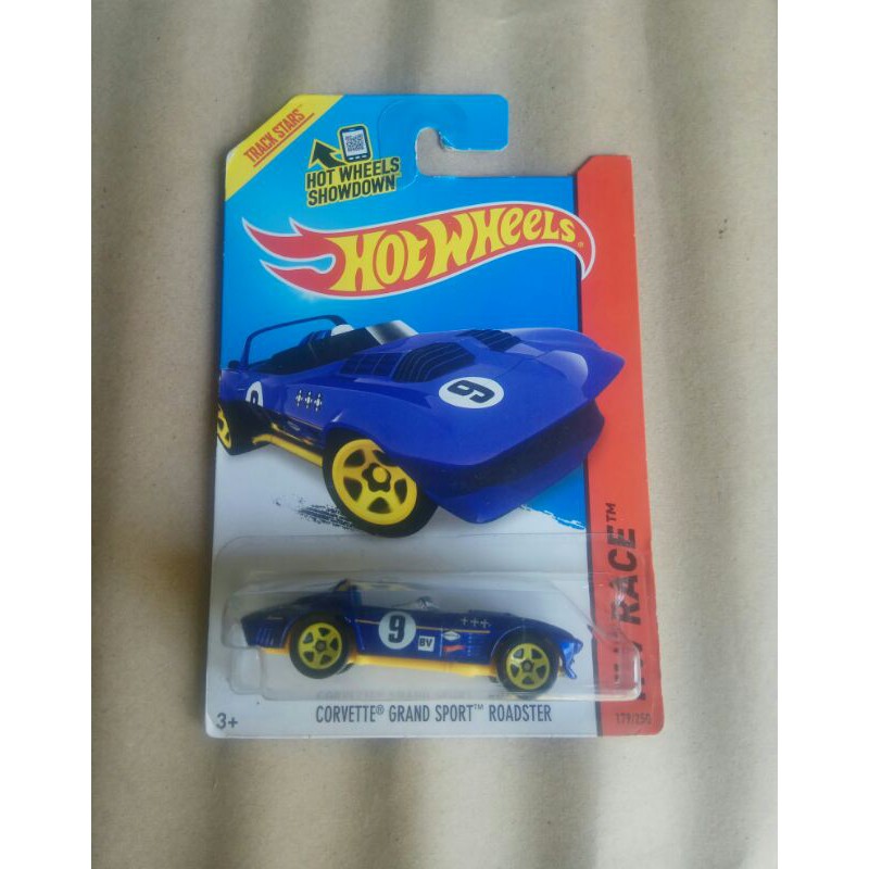 hotwheels CORVETTE GRAND SPORT ROADSTER biru HW RACE