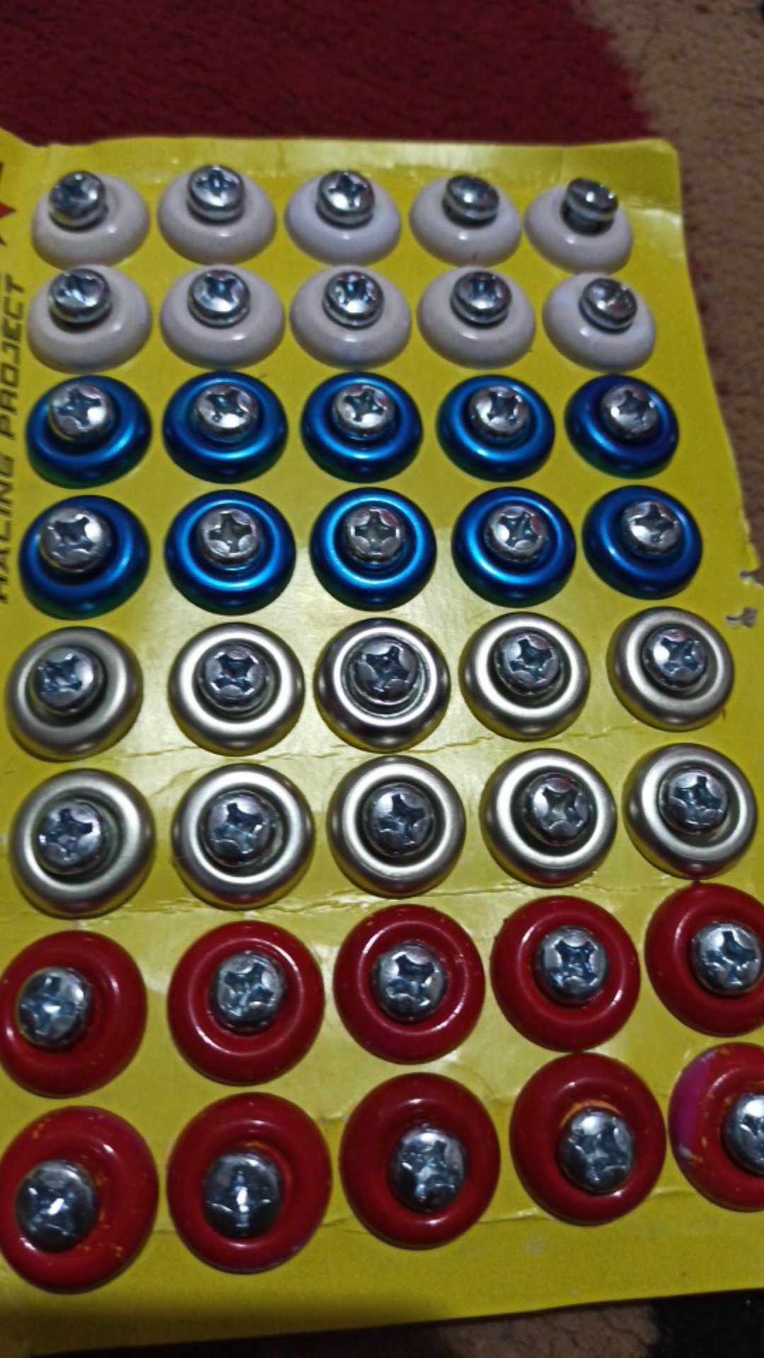 Baut Posh+ Ring Monel Variasi Universal - Baut Monel 124 Penilaian Isi 40 Pcs