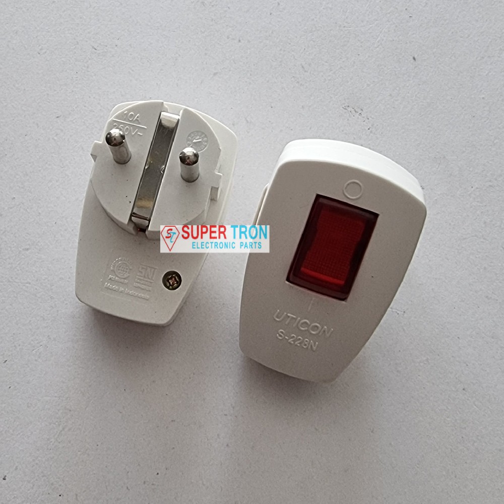 Steker Saklar Lampu Uticon S228N